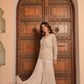 Vintage Peach Layered Sharara Set