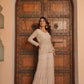 Vintage Peach Layered Sharara Set