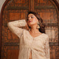 Vintage Peach Layered Sharara Set