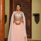 Beachy Peach Lehenga set