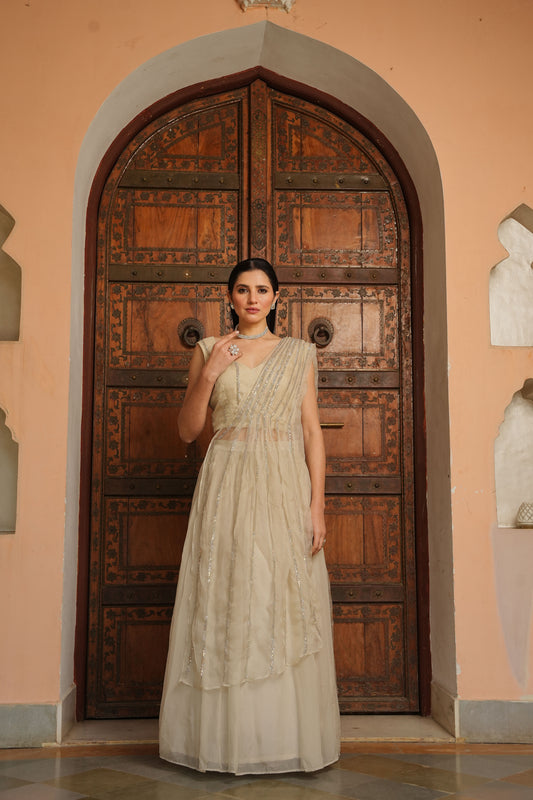 Daisy Ivory Lehenga Set