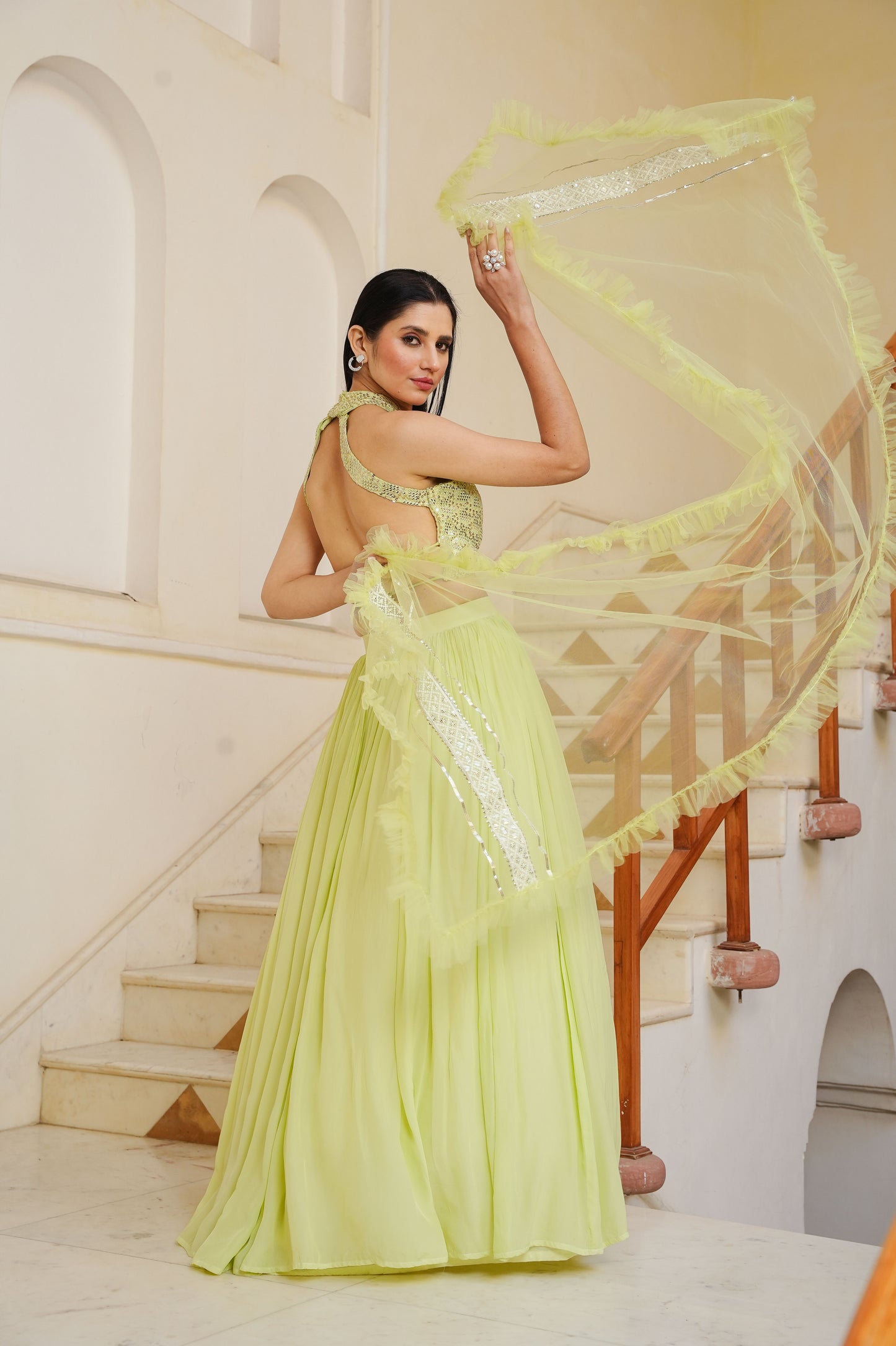 Lush Lime Lehenga Set