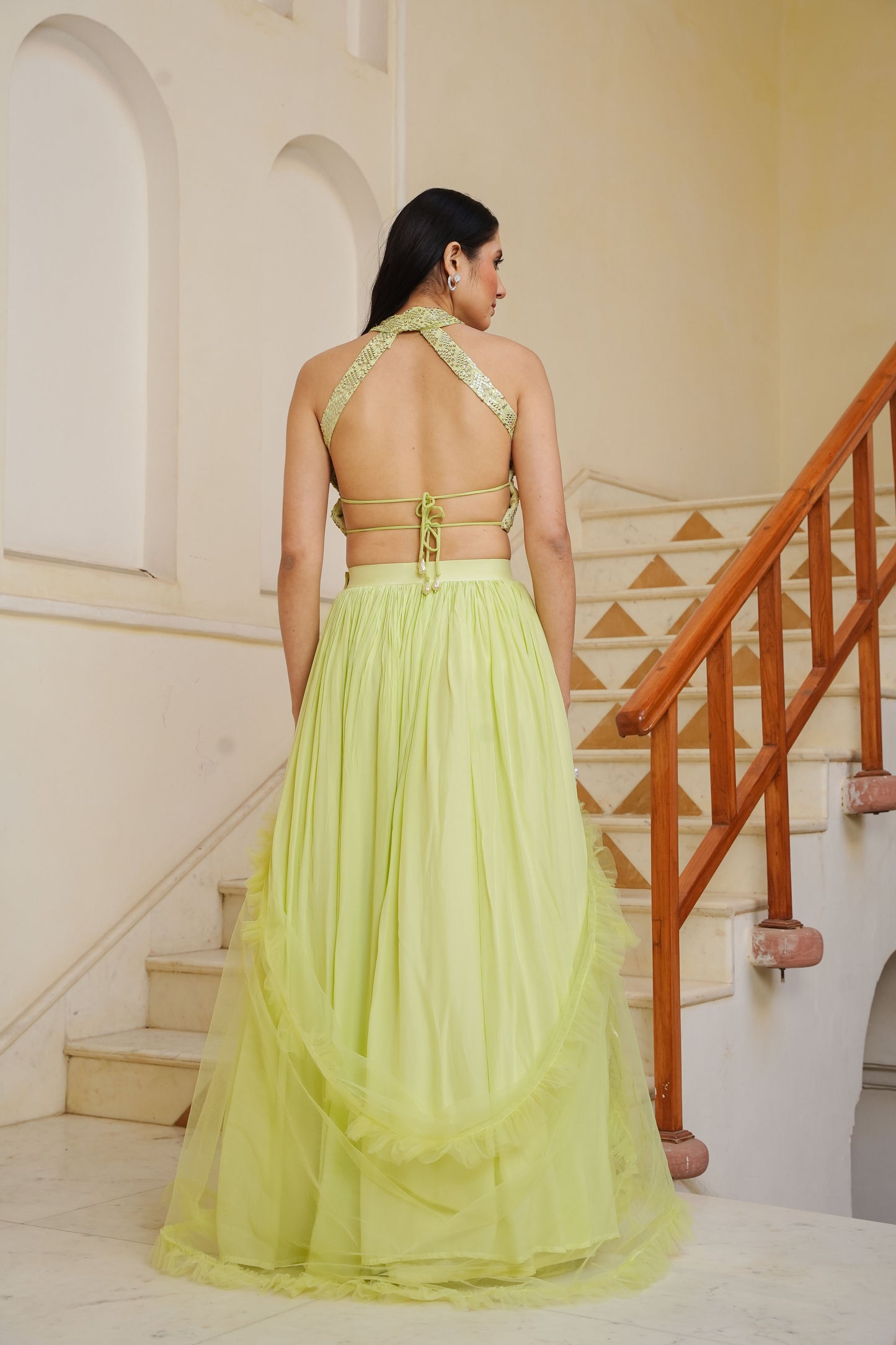 Lush Lime Lehenga Set