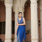 Dazzling Blue Drape Saree