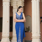 Dazzling Blue Drape Saree