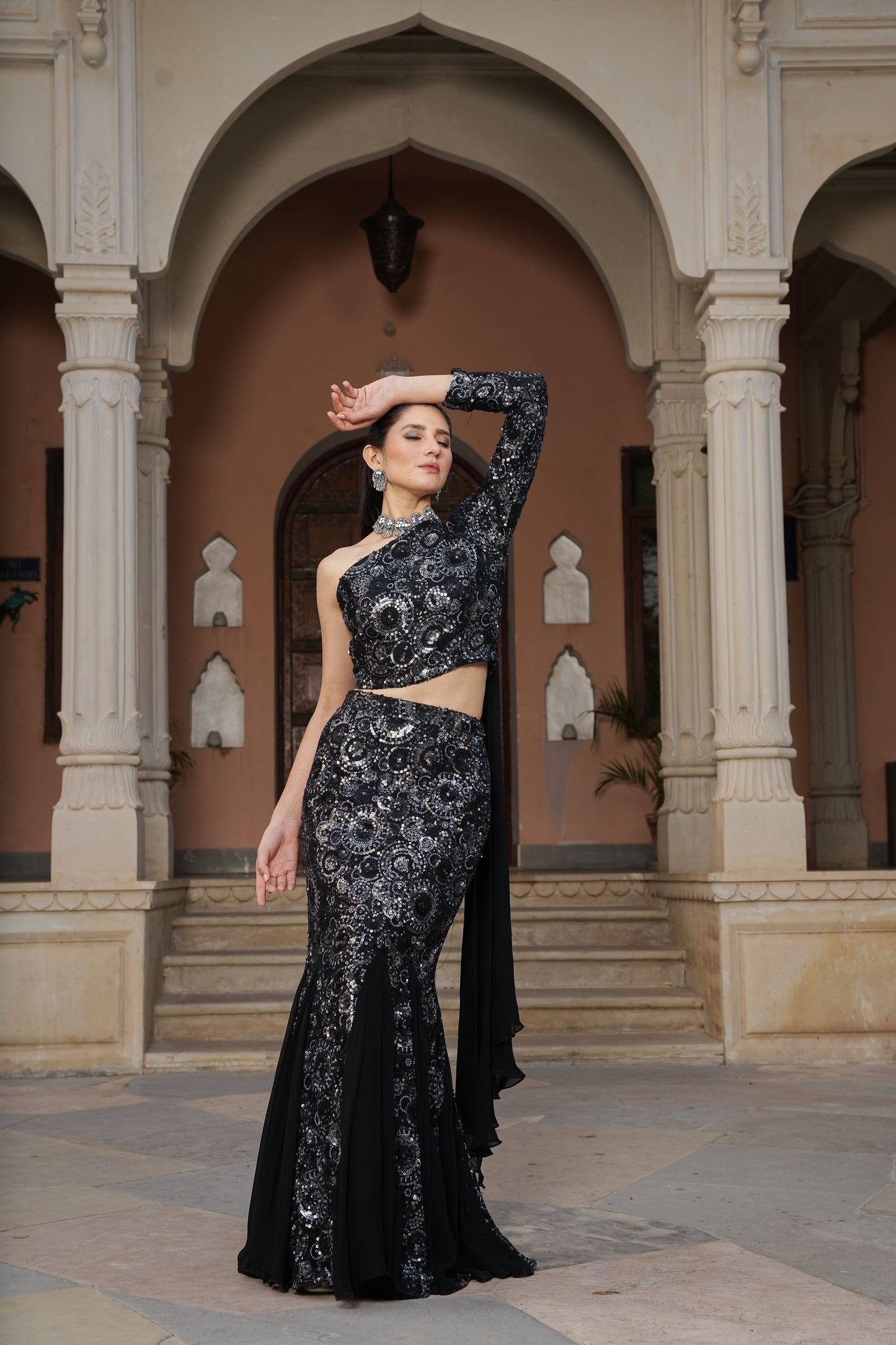 Black Diamond Lehenga set