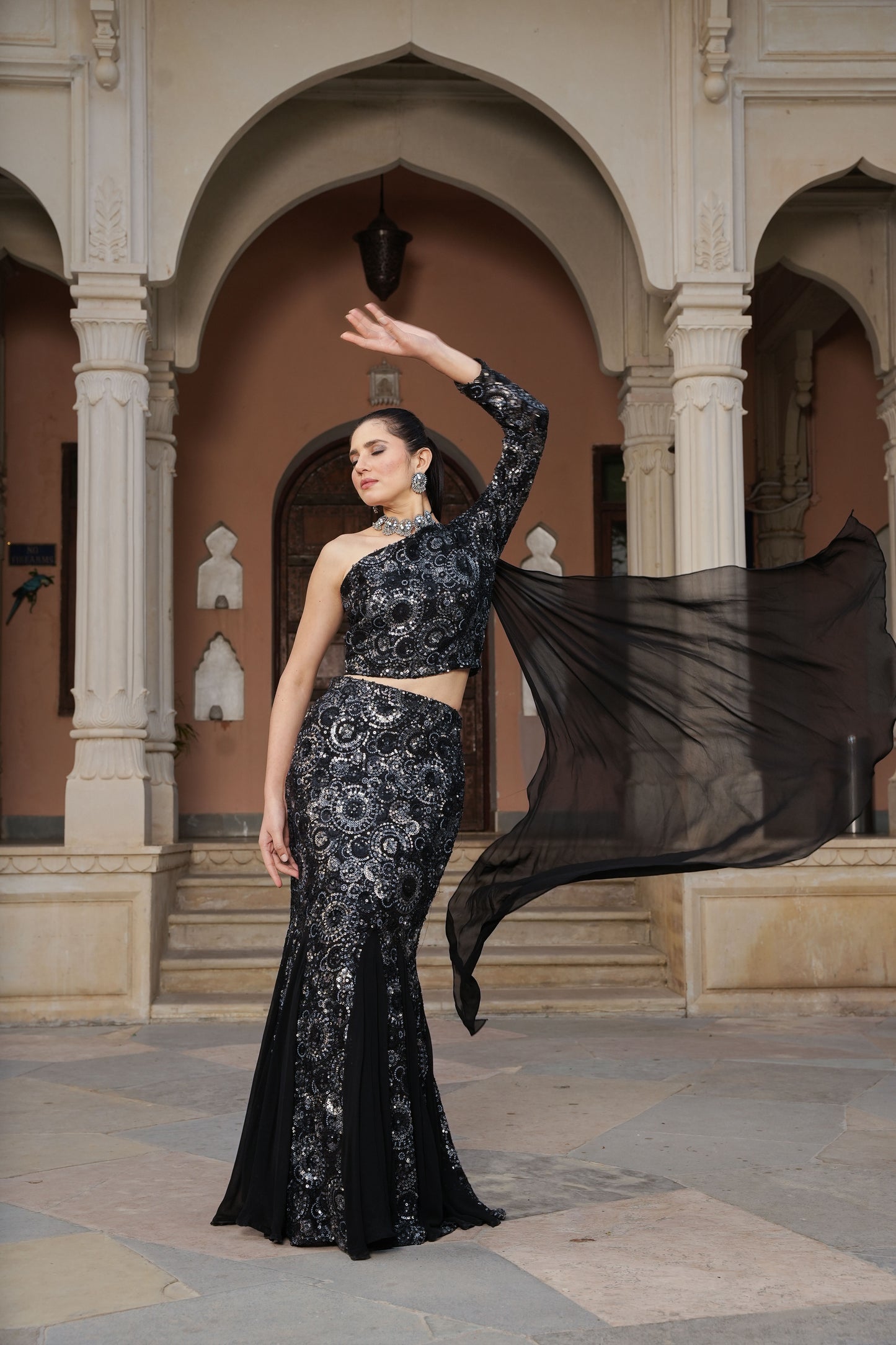 Black Diamond Lehenga set